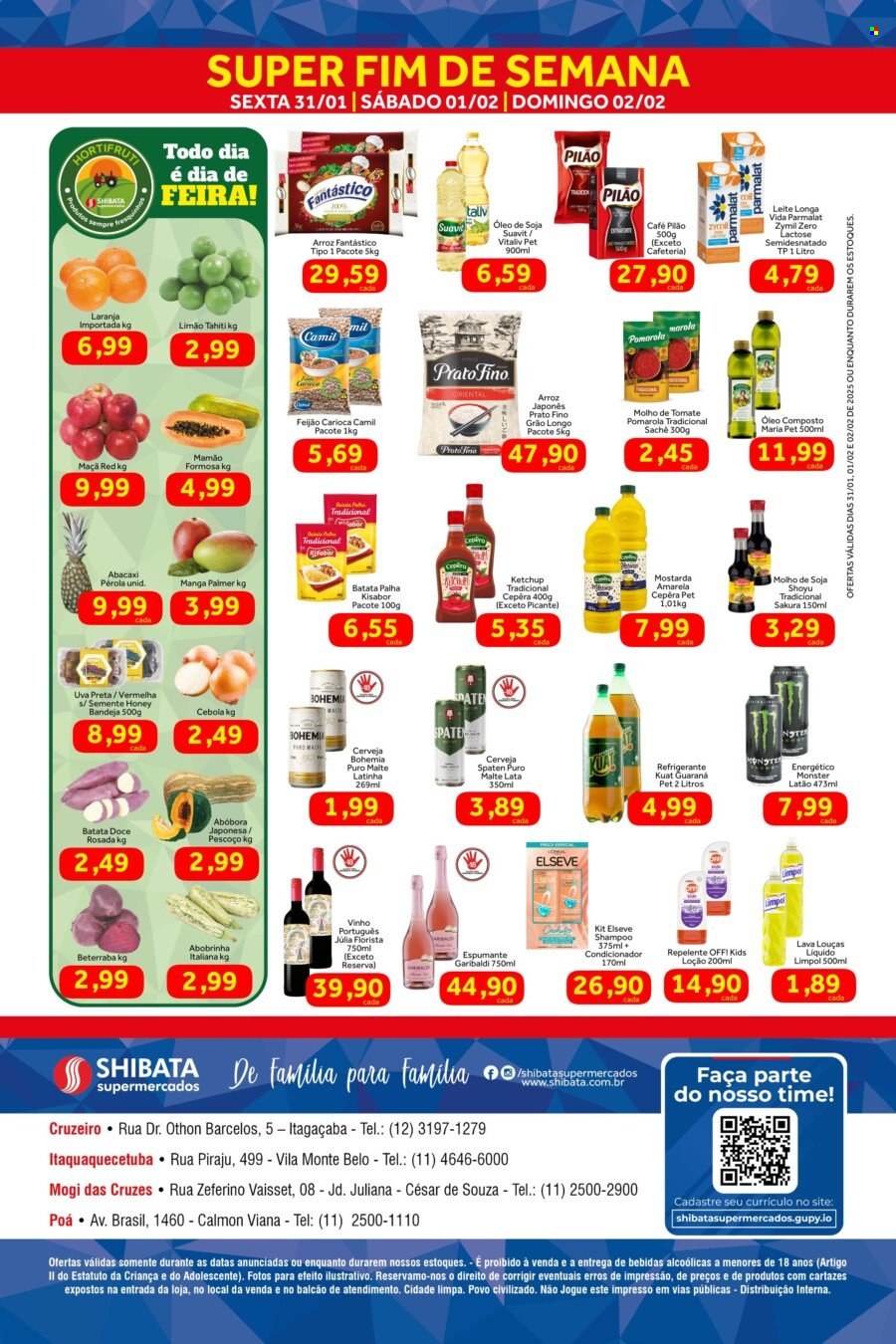 Folheto Shibata Supermercados - 31/01/2025 - 02/02/2025. Página 2