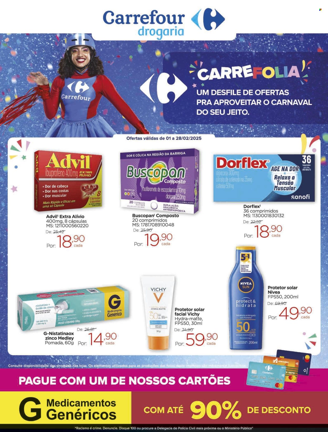 Folheto Carrefour Drogaria - 01/02/2025 - 28/02/2025. Página 1
