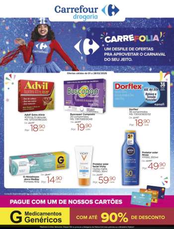 Folheto Carrefour Drogaria - 01/02/2025 - 28/02/2025.