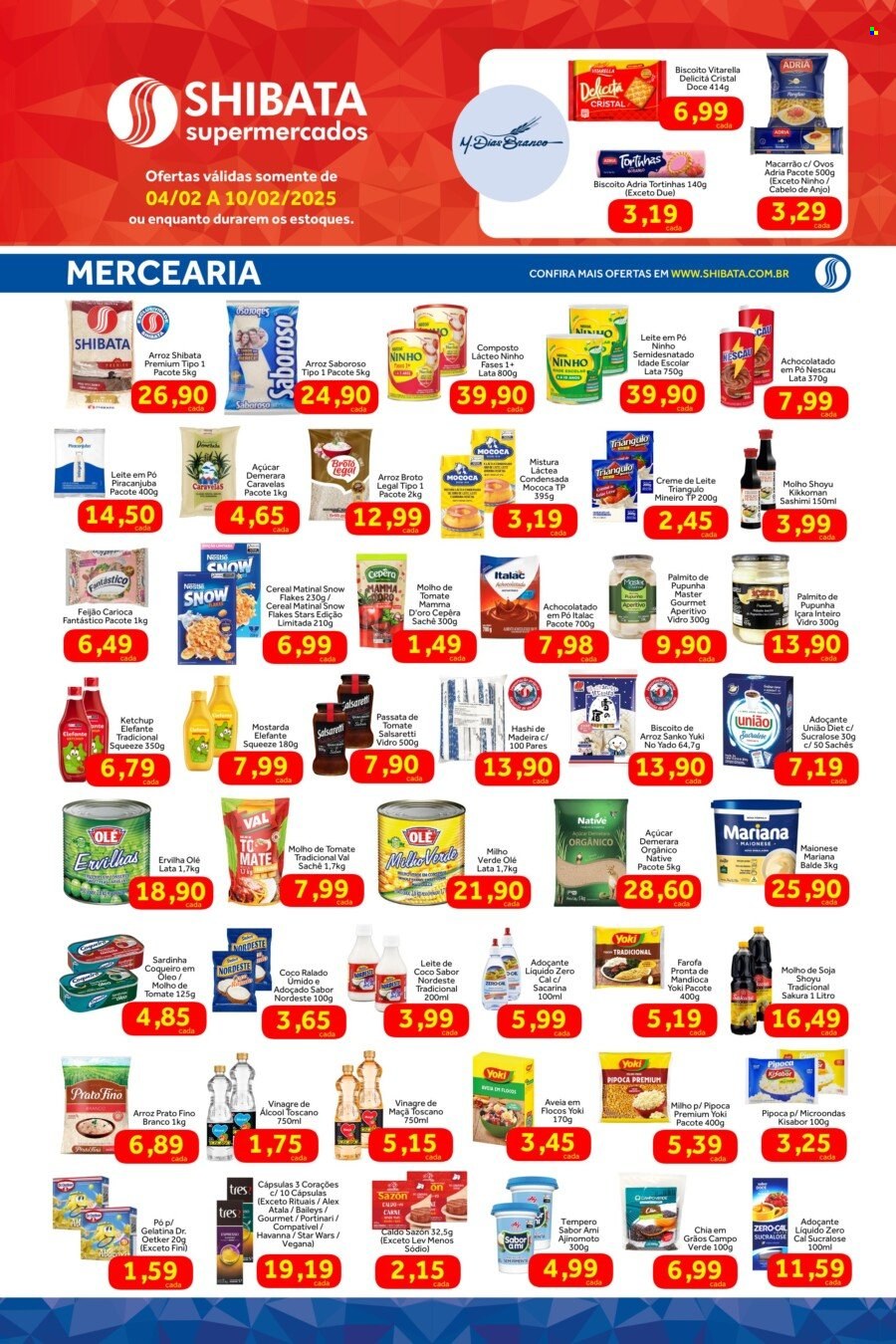 Folheto Shibata Supermercados - 04/02/2025 - 10/02/2025. Página 2