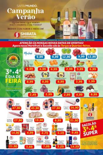 Folheto Shibata Supermercados - 11/02/2025 - 17/02/2025.