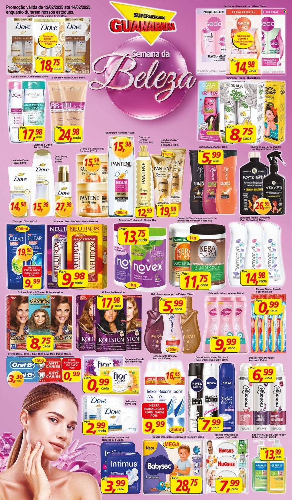 Folheto Supermercados Guanabara - 12/02/2025 - 14/02/2025. Página 1