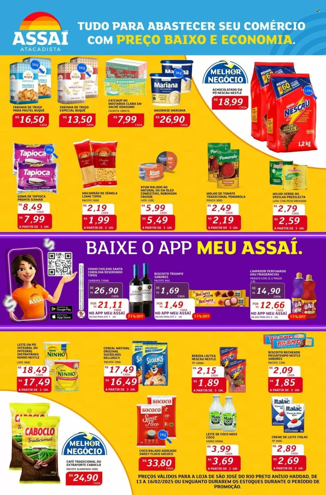 Folheto Assaí Atacadista - 13/02/2025 - 16/02/2025. Página 2