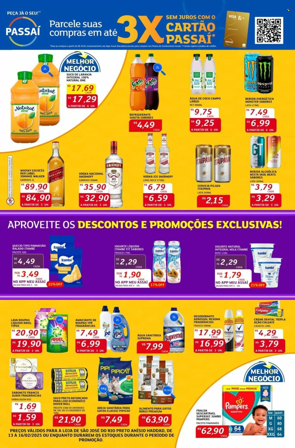 Folheto Assaí Atacadista - 13/02/2025 - 16/02/2025. Página 3