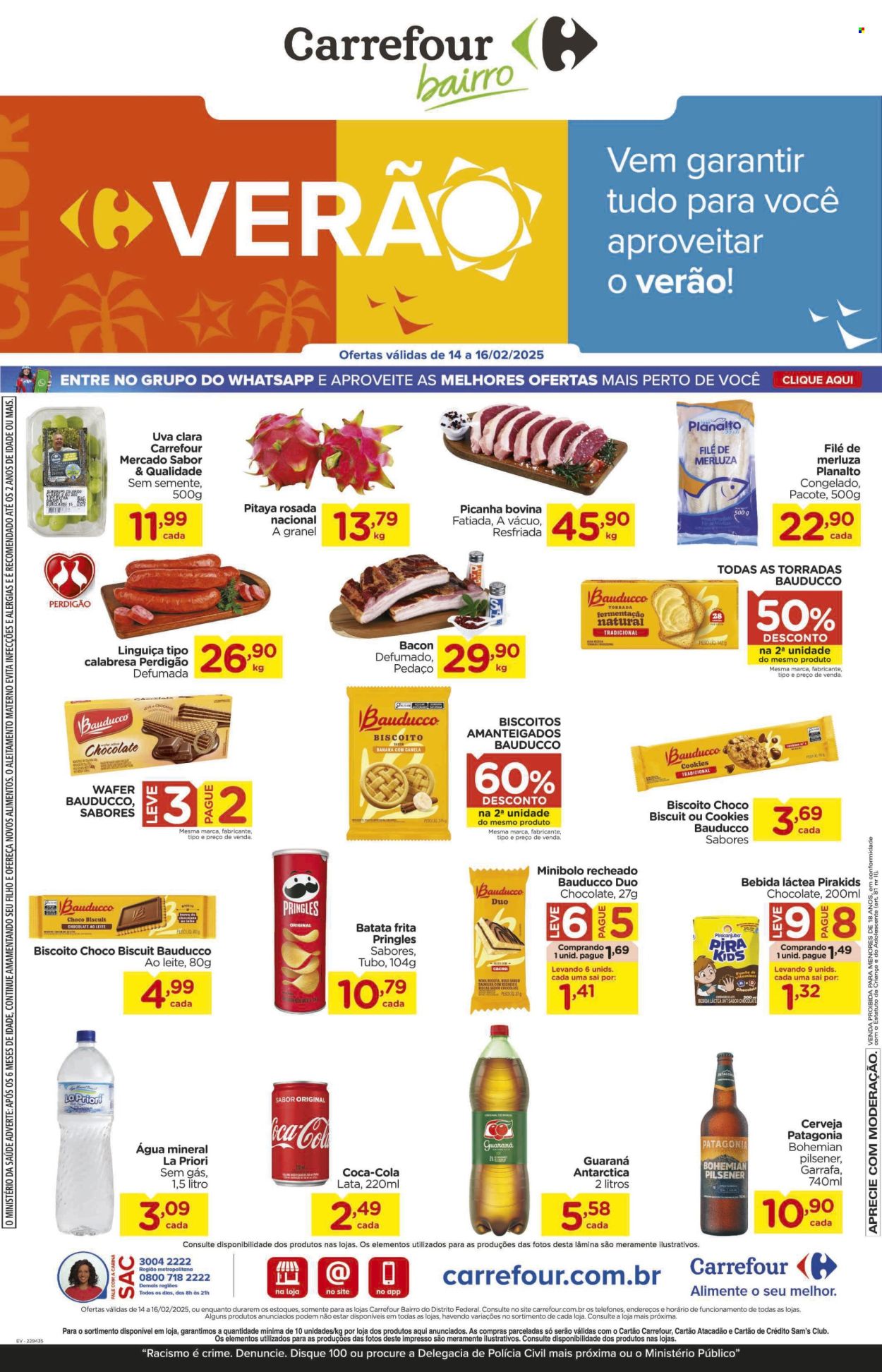 Folheto Carrefour Bairro - 14/02/2025 - 16/02/2025. Página 1