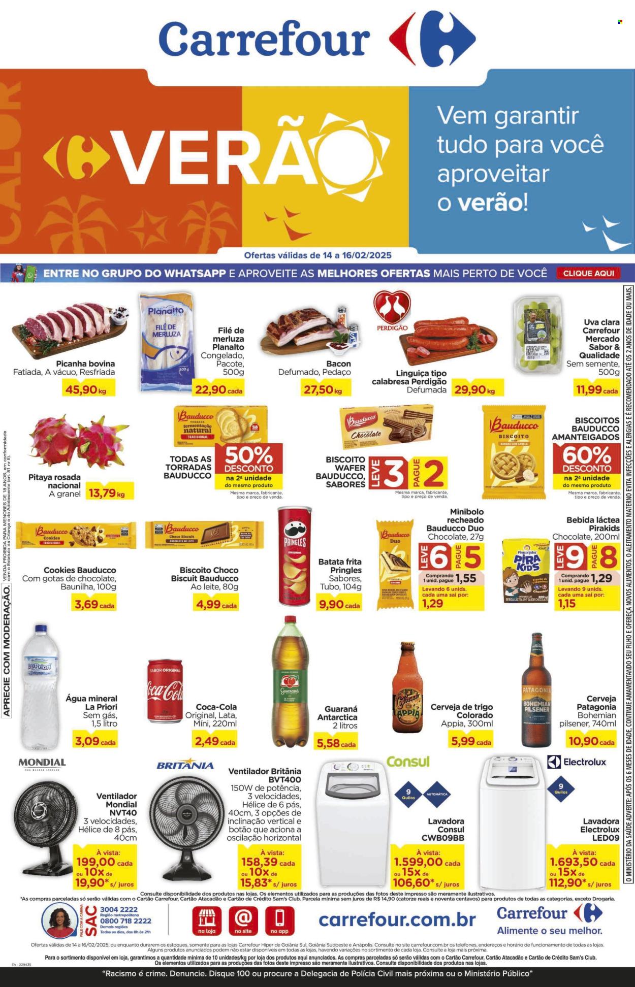 Folheto Carrefour Hiper - 14/02/2025 - 16/02/2025. Página 1