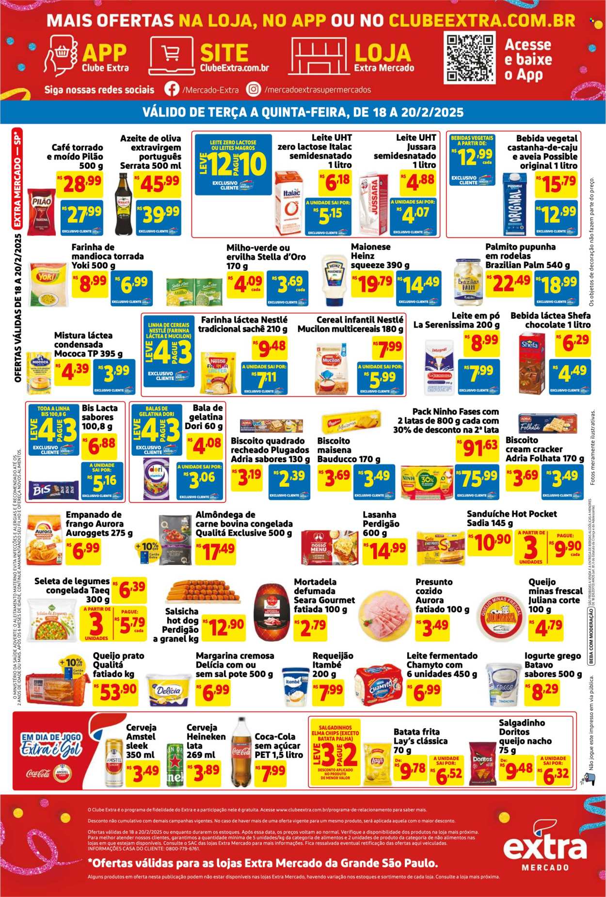 Folheto Mercado Extra - 18/02/2025 - 20/02/2025. Página 2