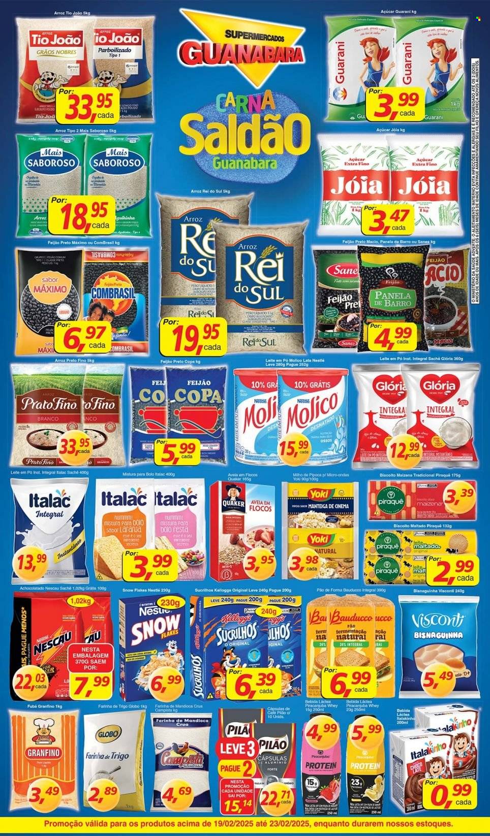 Folheto Supermercados Guanabara - 19/02/2025 - 23/02/2025. Página 2