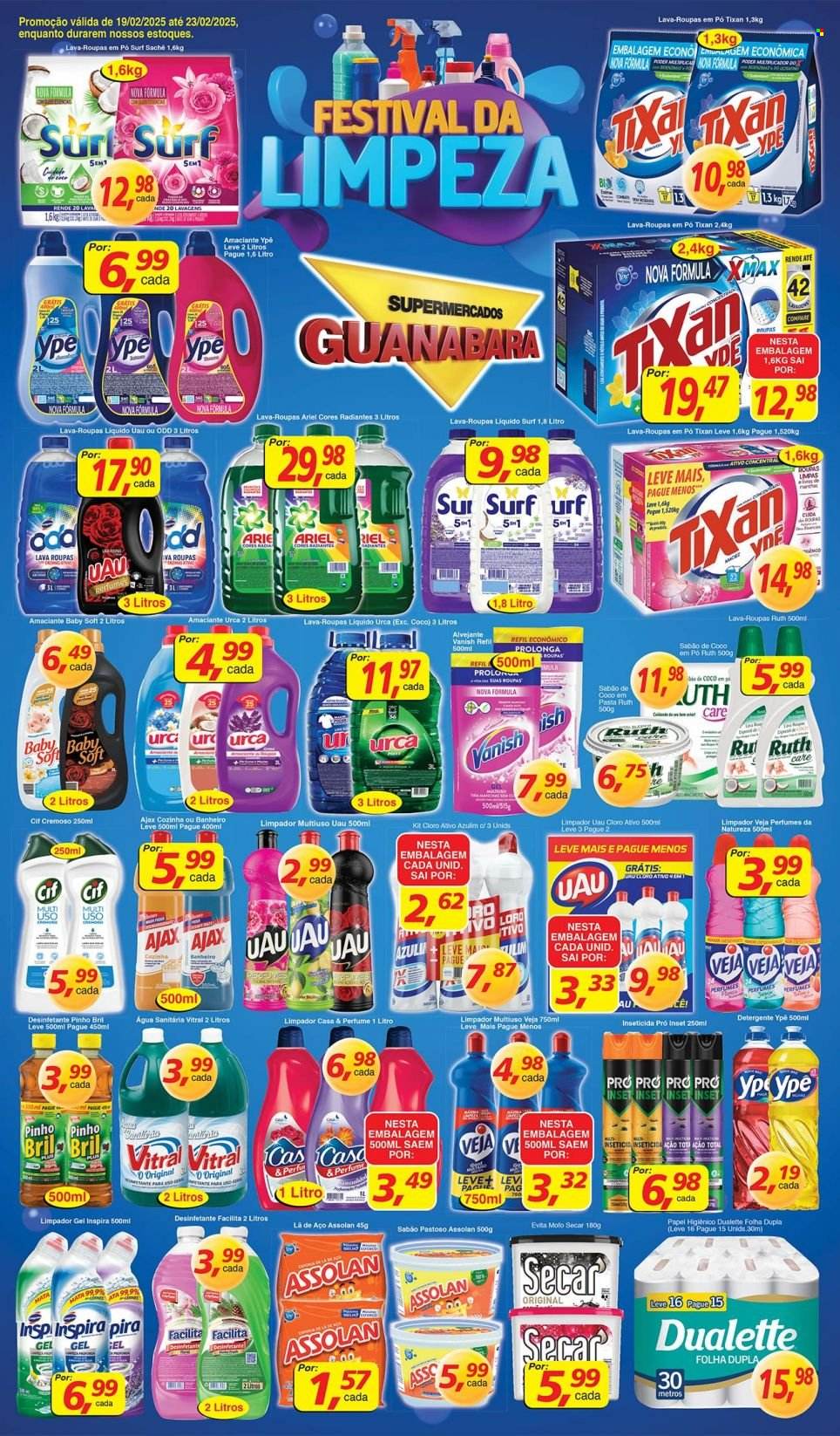 Folheto Supermercados Guanabara - 19/02/2025 - 23/02/2025. Página 7