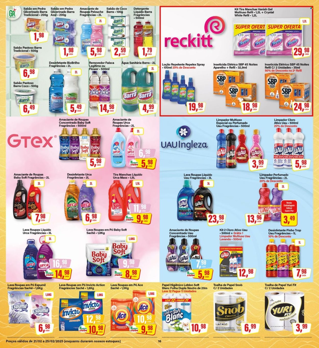 Folheto Rede Supermarket - 21/02/2025 - 24/02/2025. Página 16