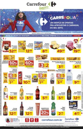 Folheto Carrefour Bairro - 21/02/2025 - 23/02/2025.