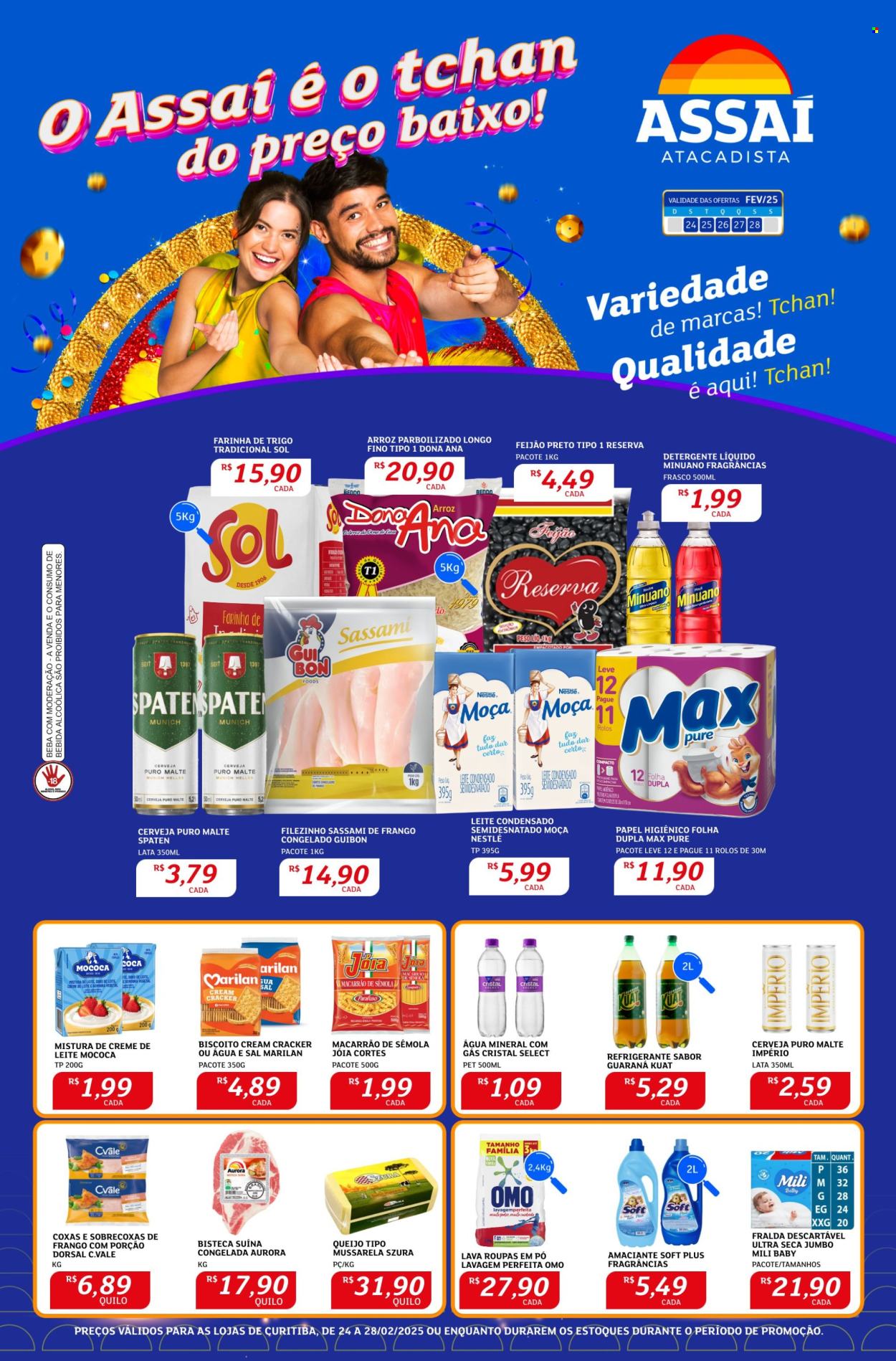Folheto Assaí Atacadista - 24/02/2025 - 28/02/2025. Página 1