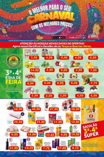 Folheto Shibata Supermercados - 25/02/2025 - 03/03/2025.