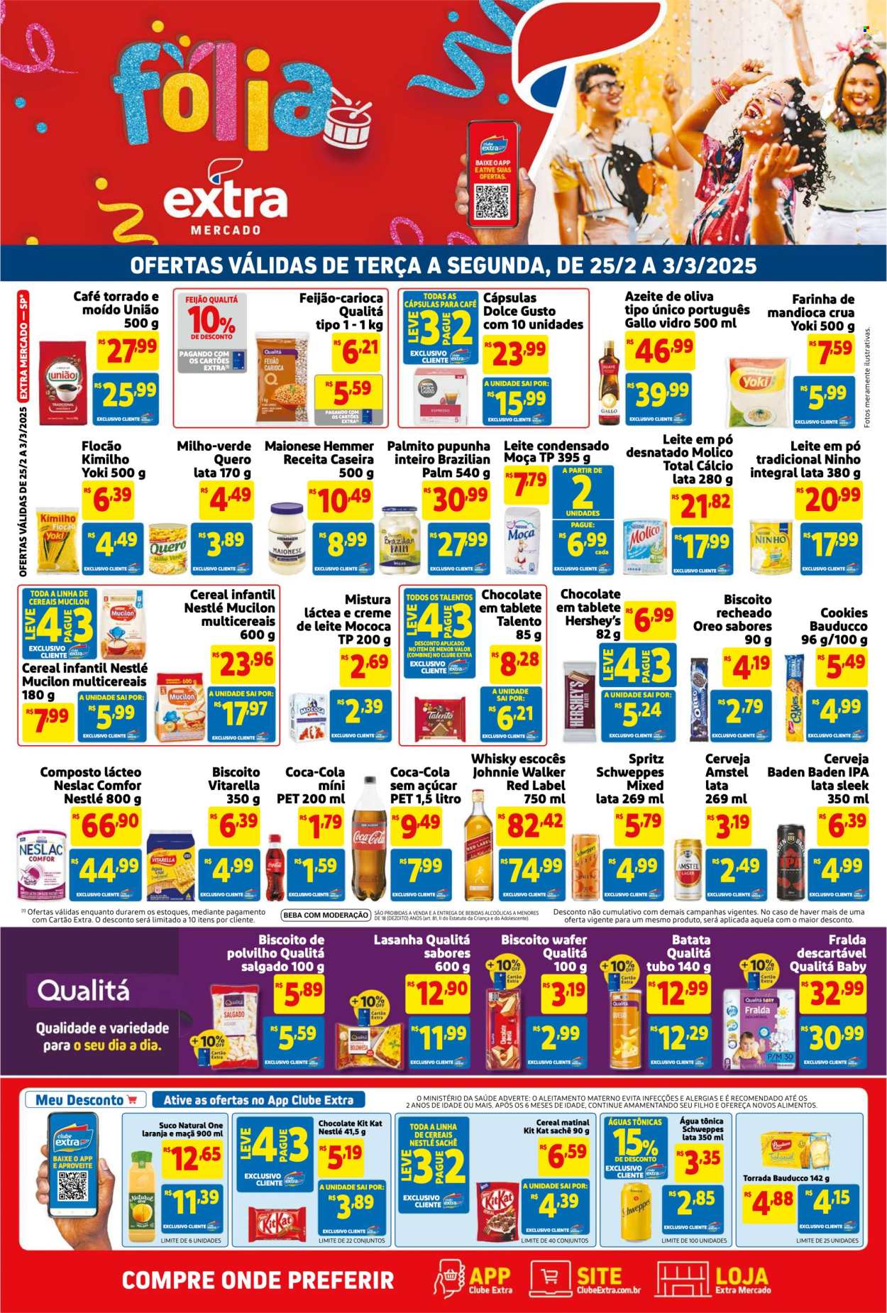 Folheto Mercado Extra - 25/02/2025 - 03/03/2025. Página 1