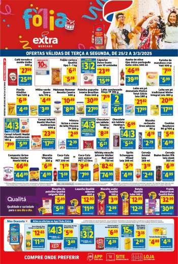 Folheto Mercado Extra - 25/02/2025 - 03/03/2025.