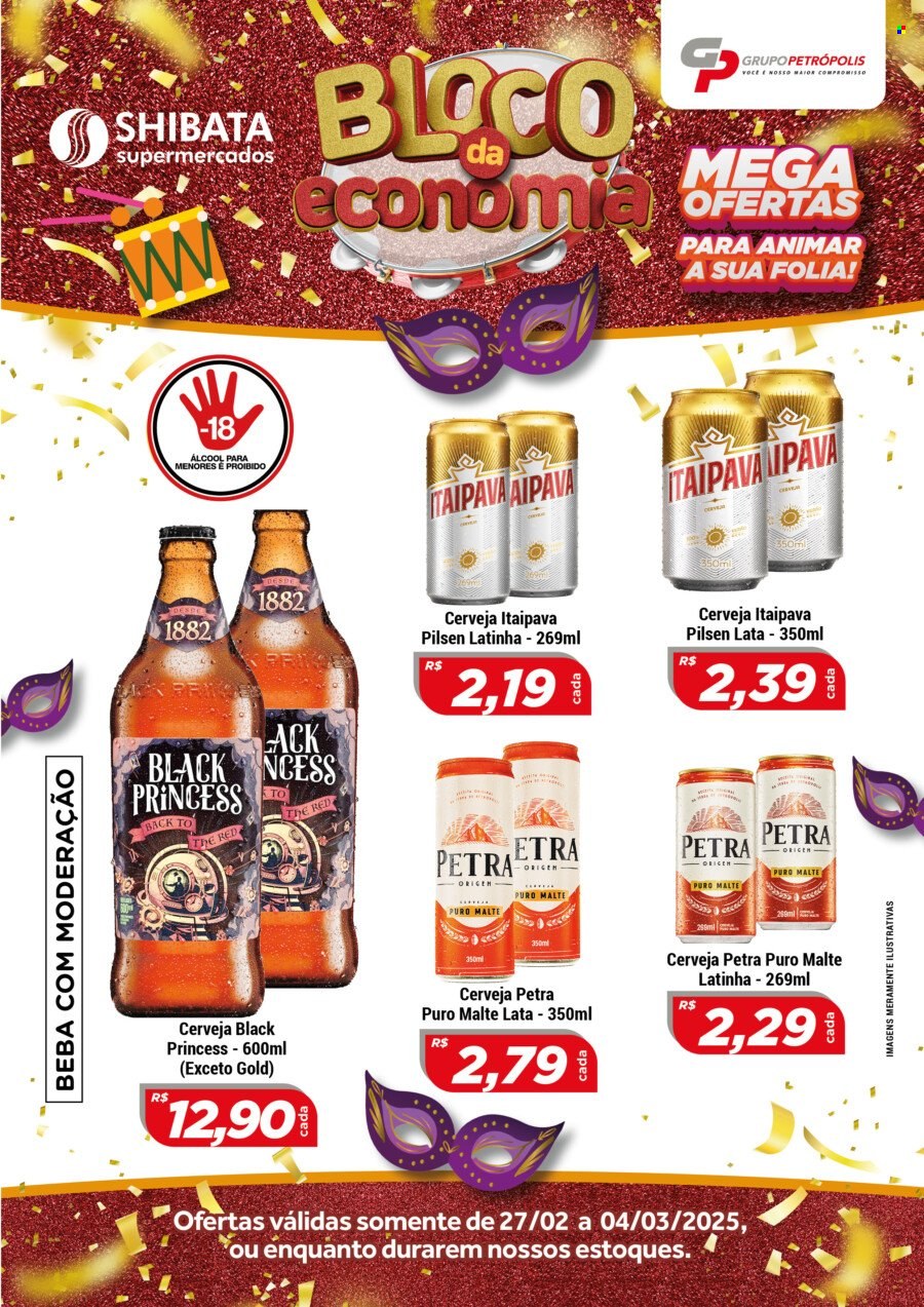 Folheto Shibata Supermercados - 27/02/2025 - 04/03/2025. Página 1