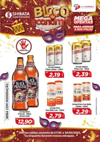 Folheto Shibata Supermercados - 27/02/2025 - 04/03/2025.