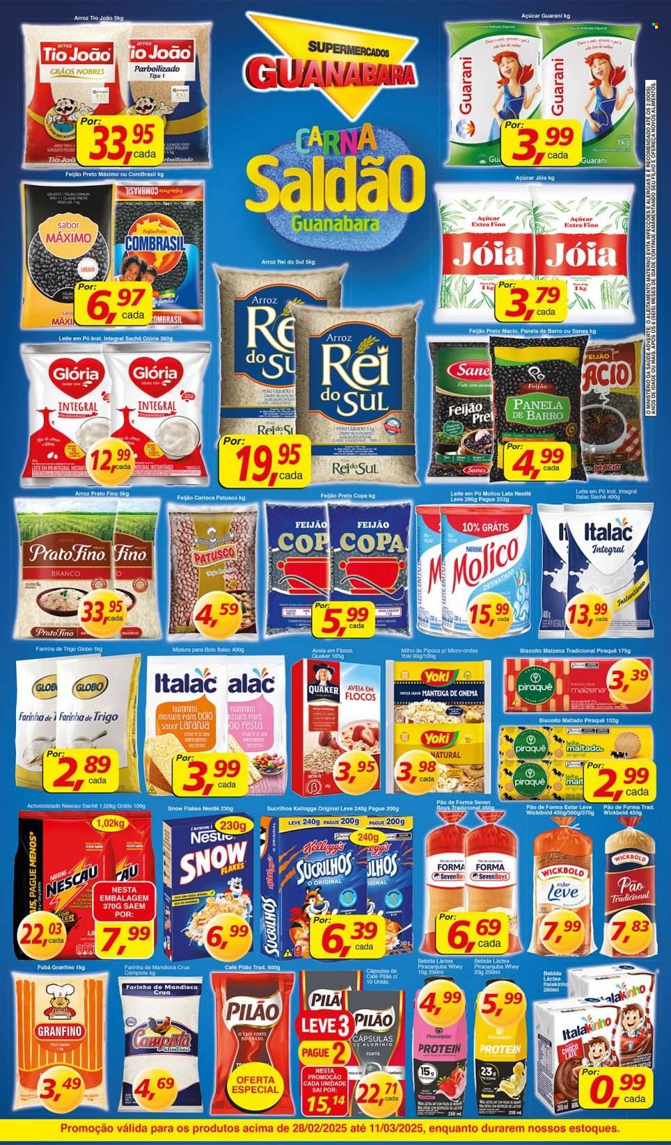 Folheto Supermercados Guanabara - 28/02/2025 - 11/03/2025. Página 2