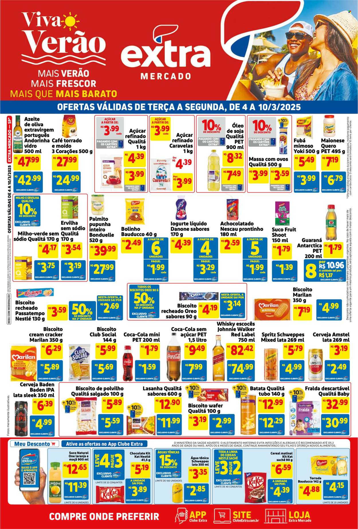 Folheto Mercado Extra - 04/03/2025 - 10/03/2025. Página 1