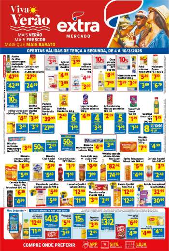 Folheto Mercado Extra - 04/03/2025 - 10/03/2025.
