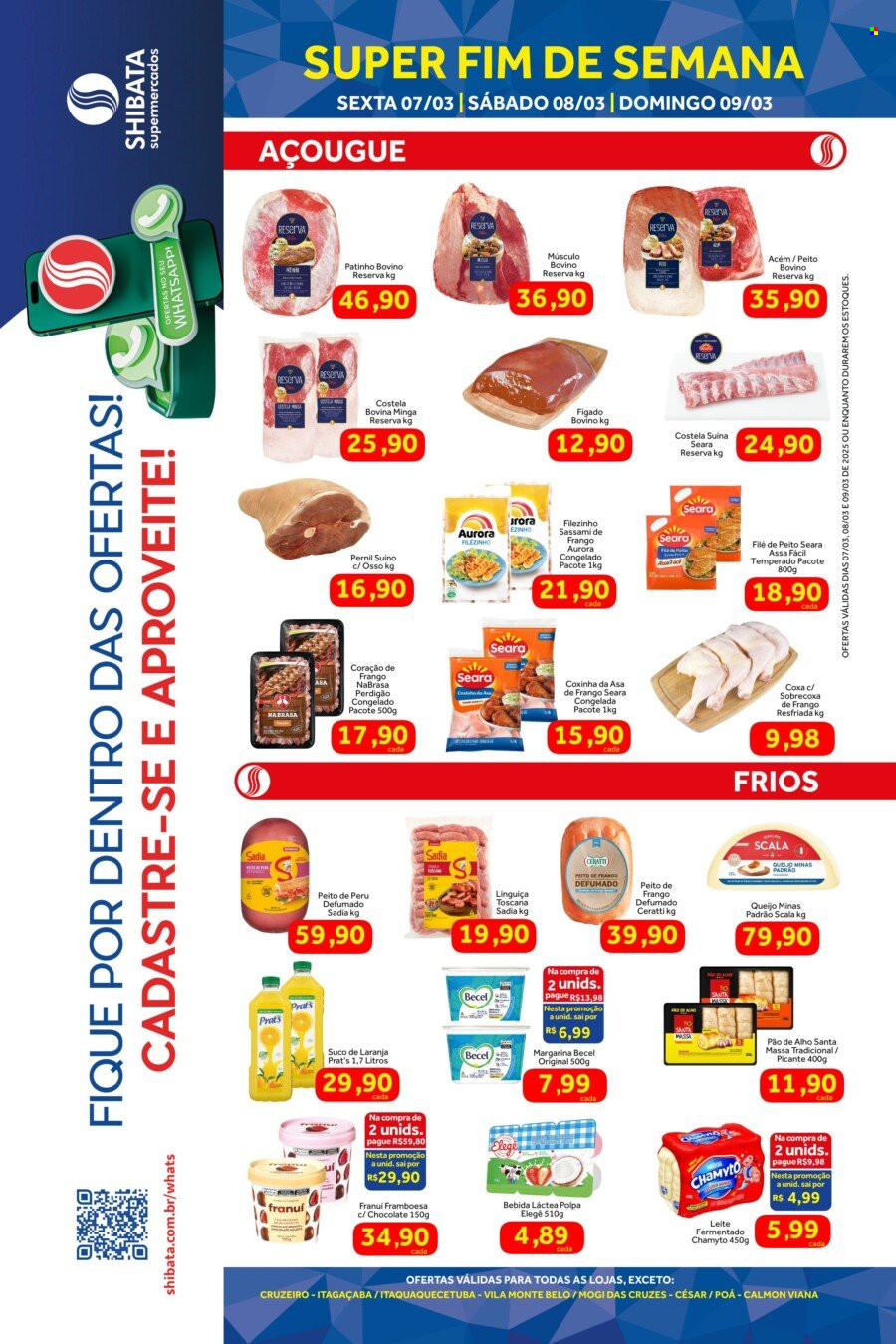 Folheto Shibata Supermercados - 07/03/2025 - 09/03/2025. Página 1