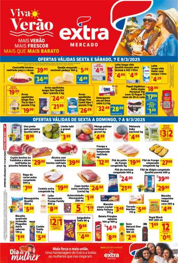 Folheto Mercado Extra - 07/03/2025 - 09/03/2025.