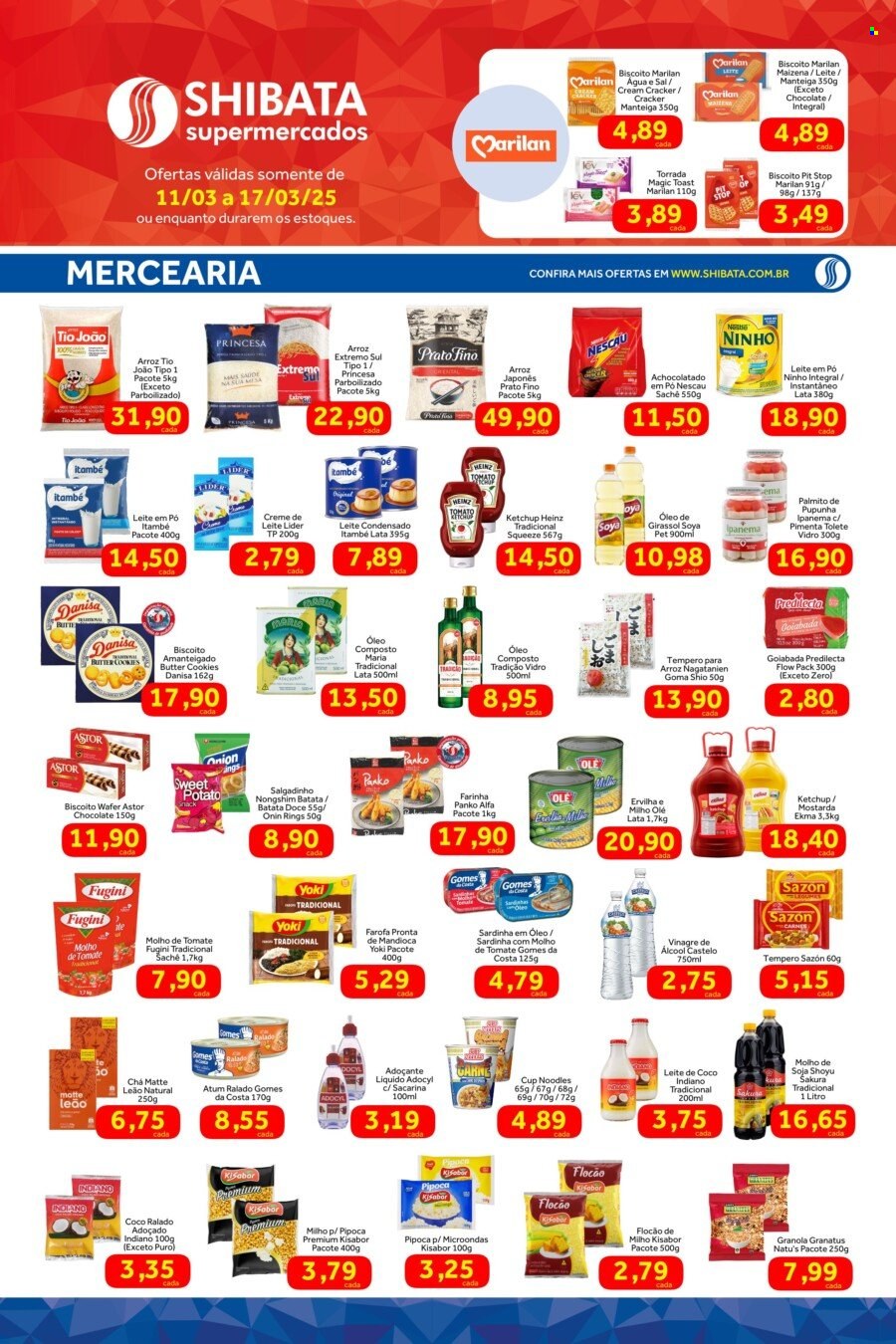 Folheto Shibata Supermercados - 11/03/2025 - 17/03/2025. Página 2