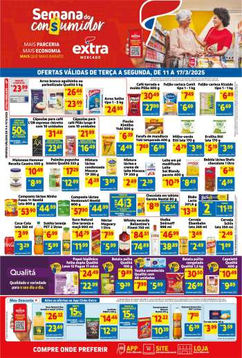 Folheto Mercado Extra - 11/03/2025 - 17/03/2025.