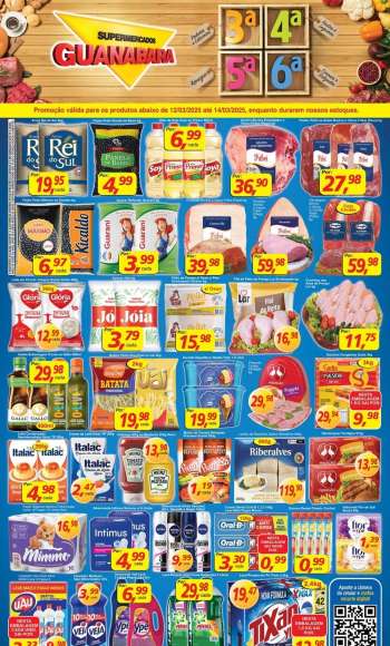 Folheto Supermercados Guanabara - 12/03/2025 - 14/03/2025.