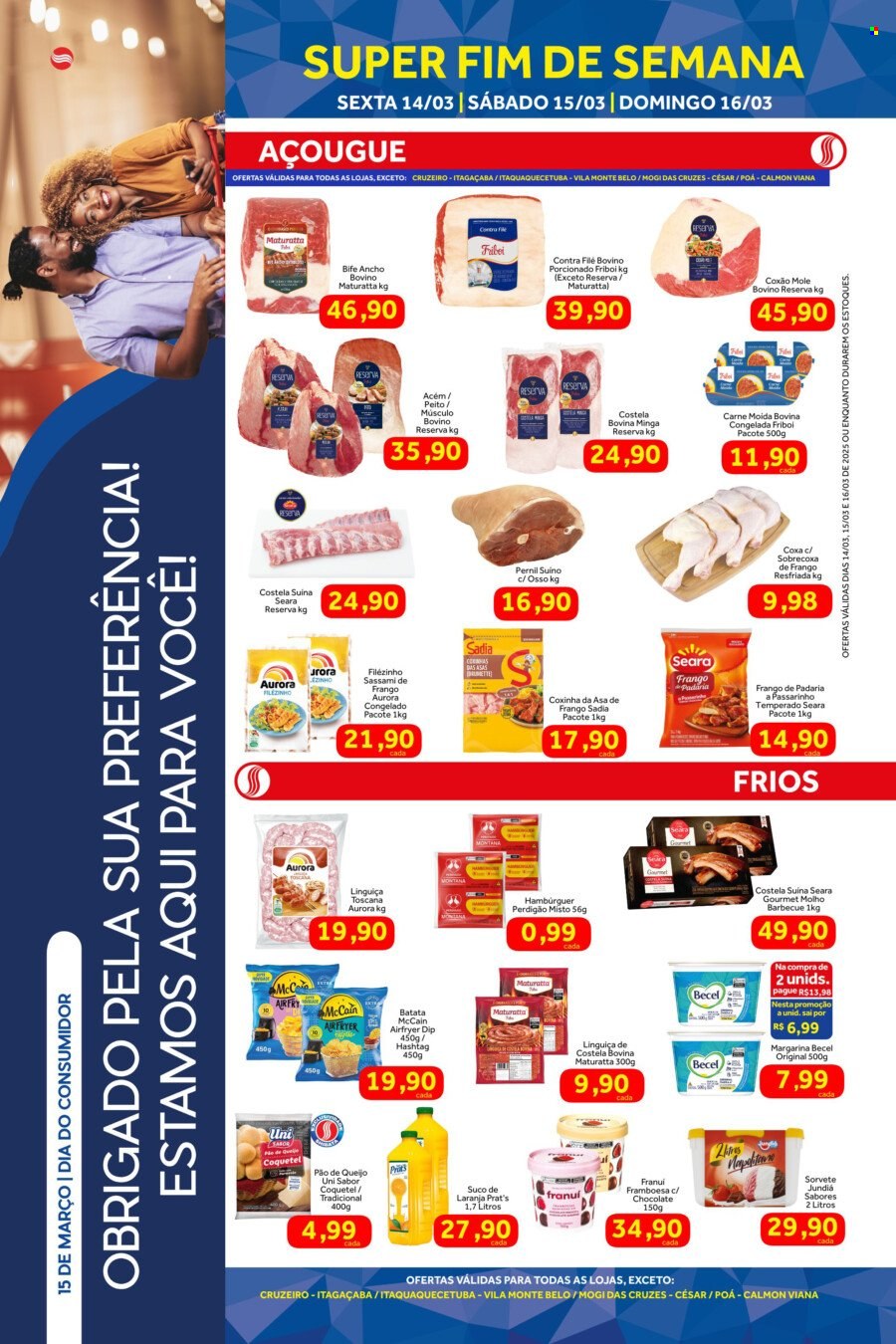 Folheto Shibata Supermercados - 14/03/2025 - 16/03/2025. Página 1