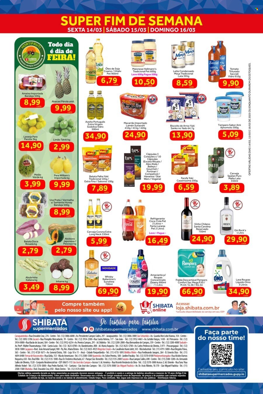 Folheto Shibata Supermercados - 14/03/2025 - 16/03/2025. Página 2