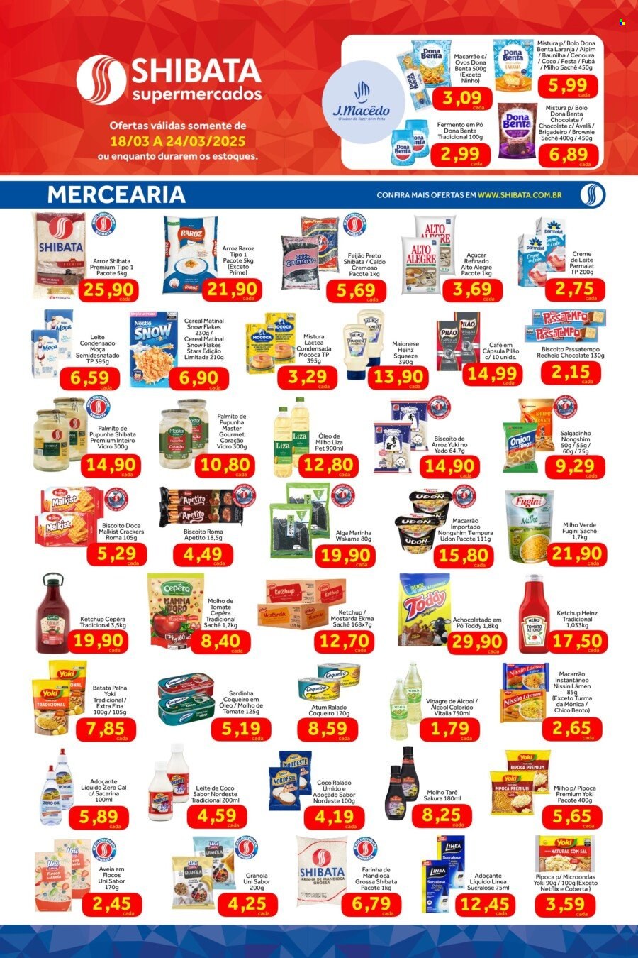 Folheto Shibata Supermercados - 18/03/2025 - 24/03/2025. Página 2