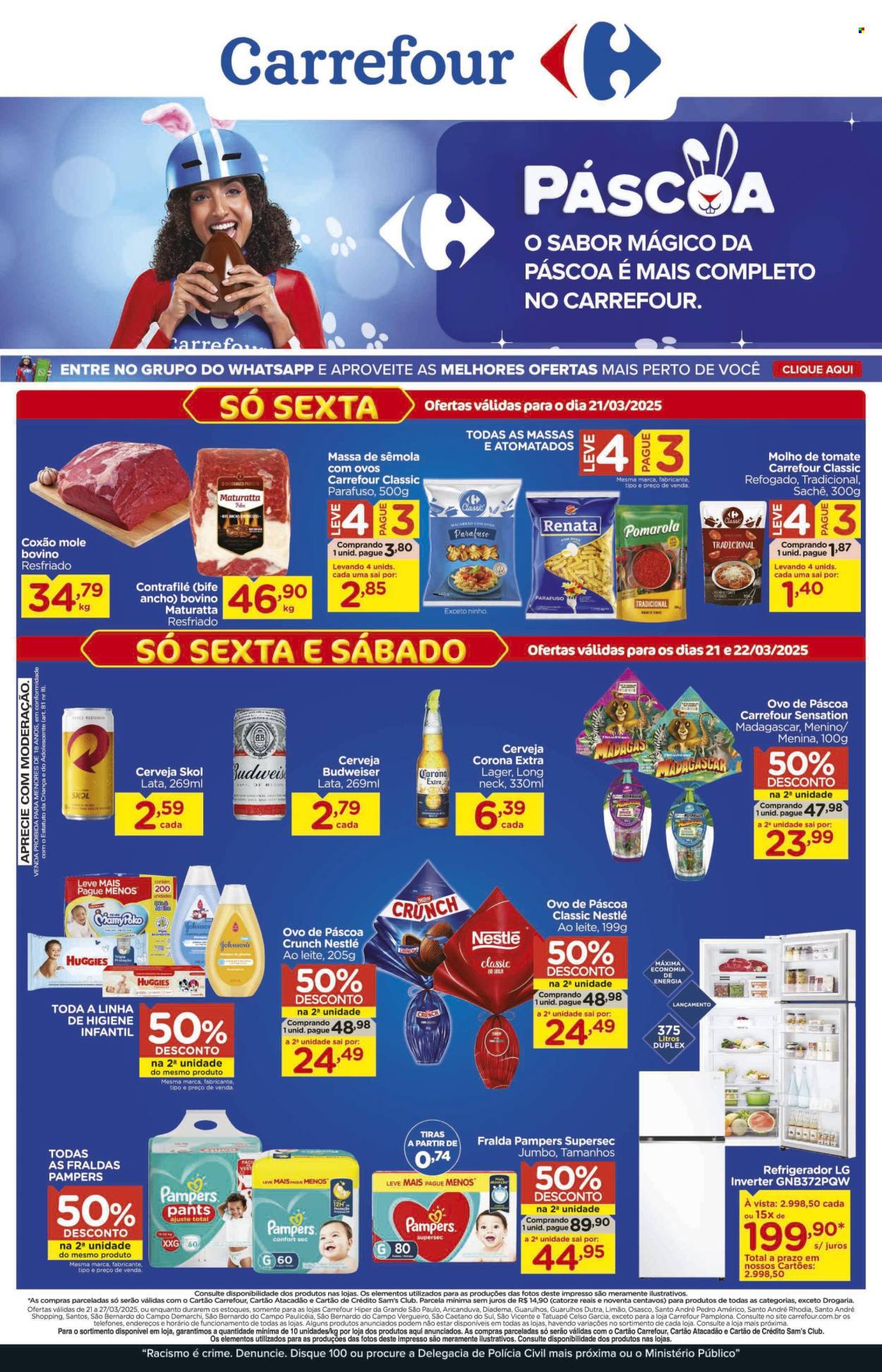 Folheto Carrefour Hiper - 21/03/2025 - 27/03/2025. Página 1