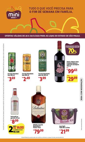 Folheto Mini Extra - 28/03/2025 - 30/03/2025.