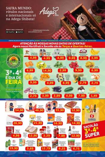 Folheto Shibata Supermercados - 01/04/2025 - 07/04/2025.