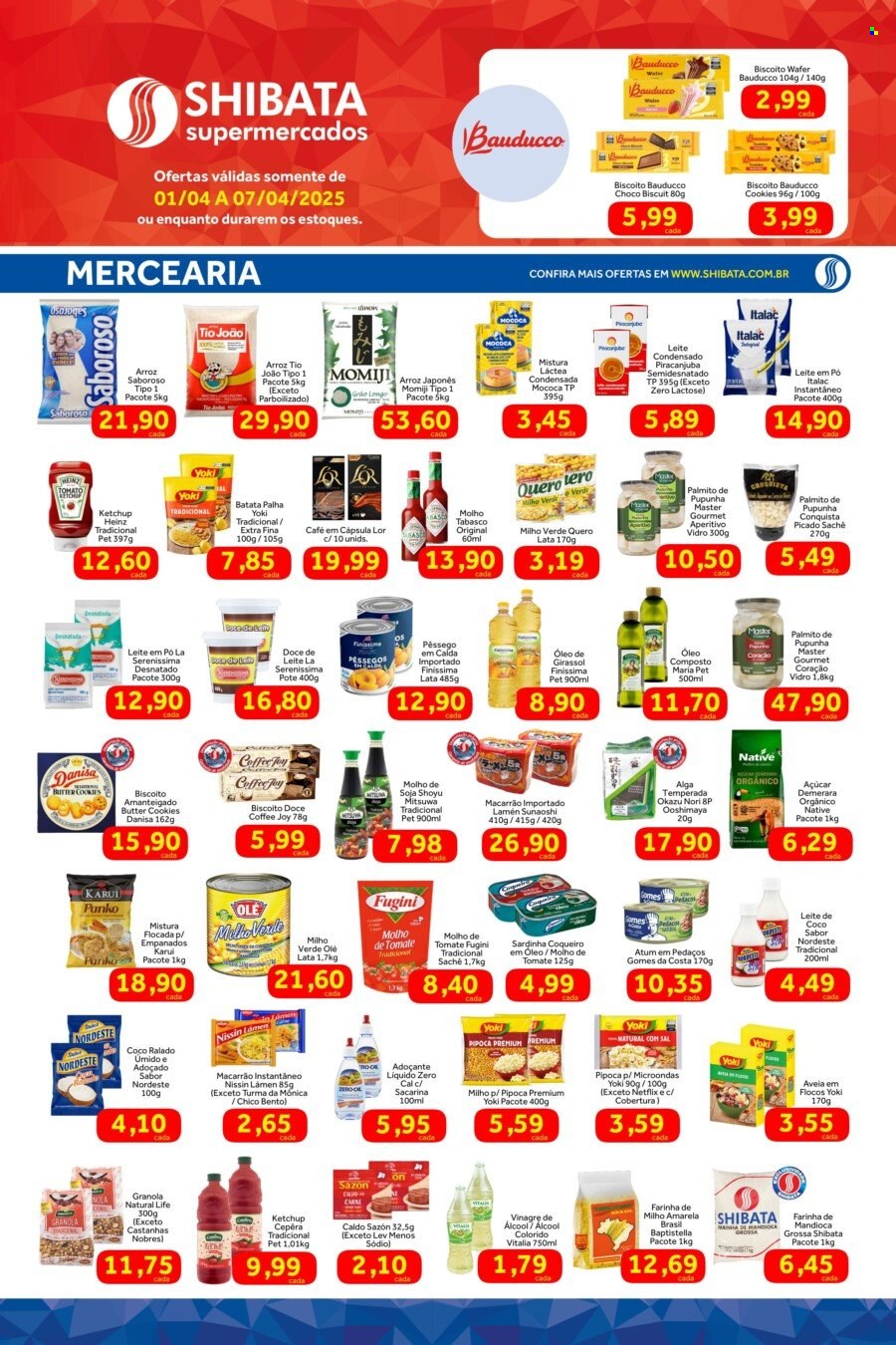 Folheto Shibata Supermercados - 01/04/2025 - 07/04/2025. Página 2