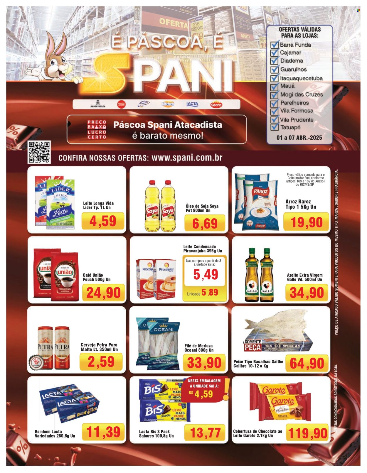 Folheto Spani Atacadista - 01/04/2025 - 07/04/2025. Página 1