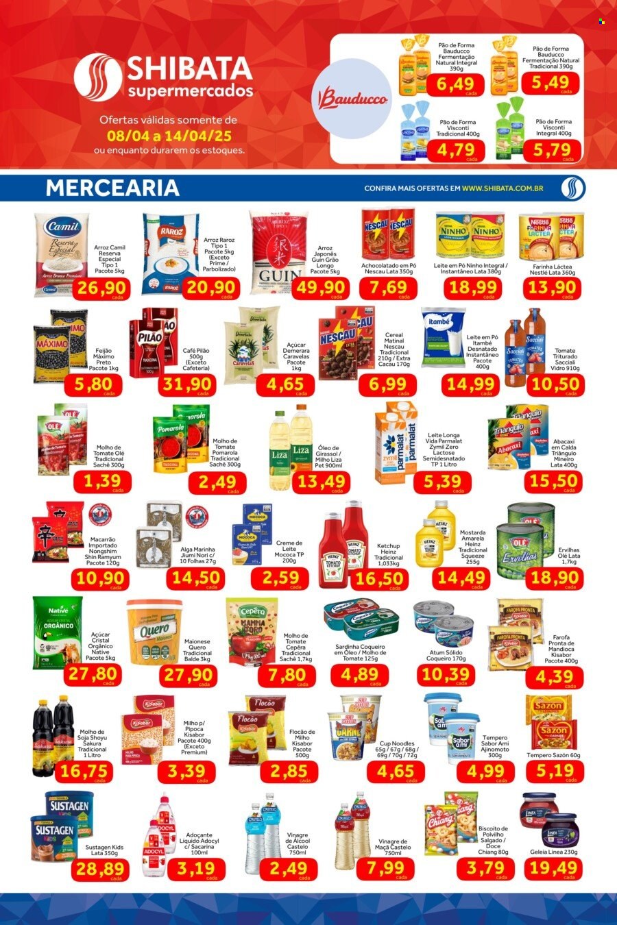Folheto Shibata Supermercados - 08/04/2025 - 14/04/2025. Página 2