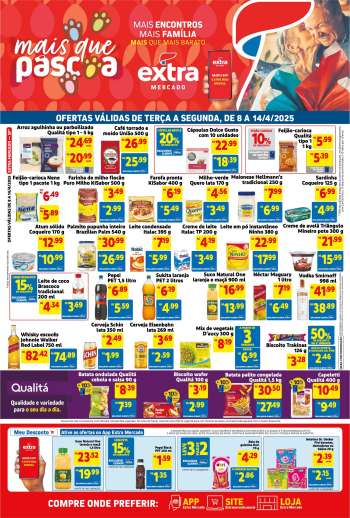 Folheto Mercado Extra - 08/04/2025 - 14/04/2025.