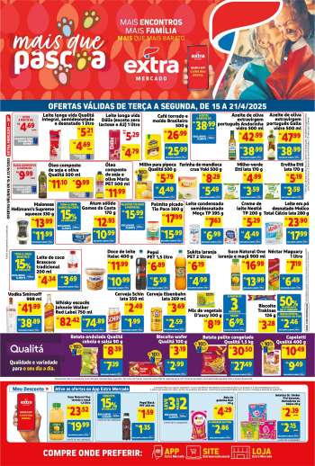 Folheto Mercado Extra - 15/04/2025 - 21/04/2025.