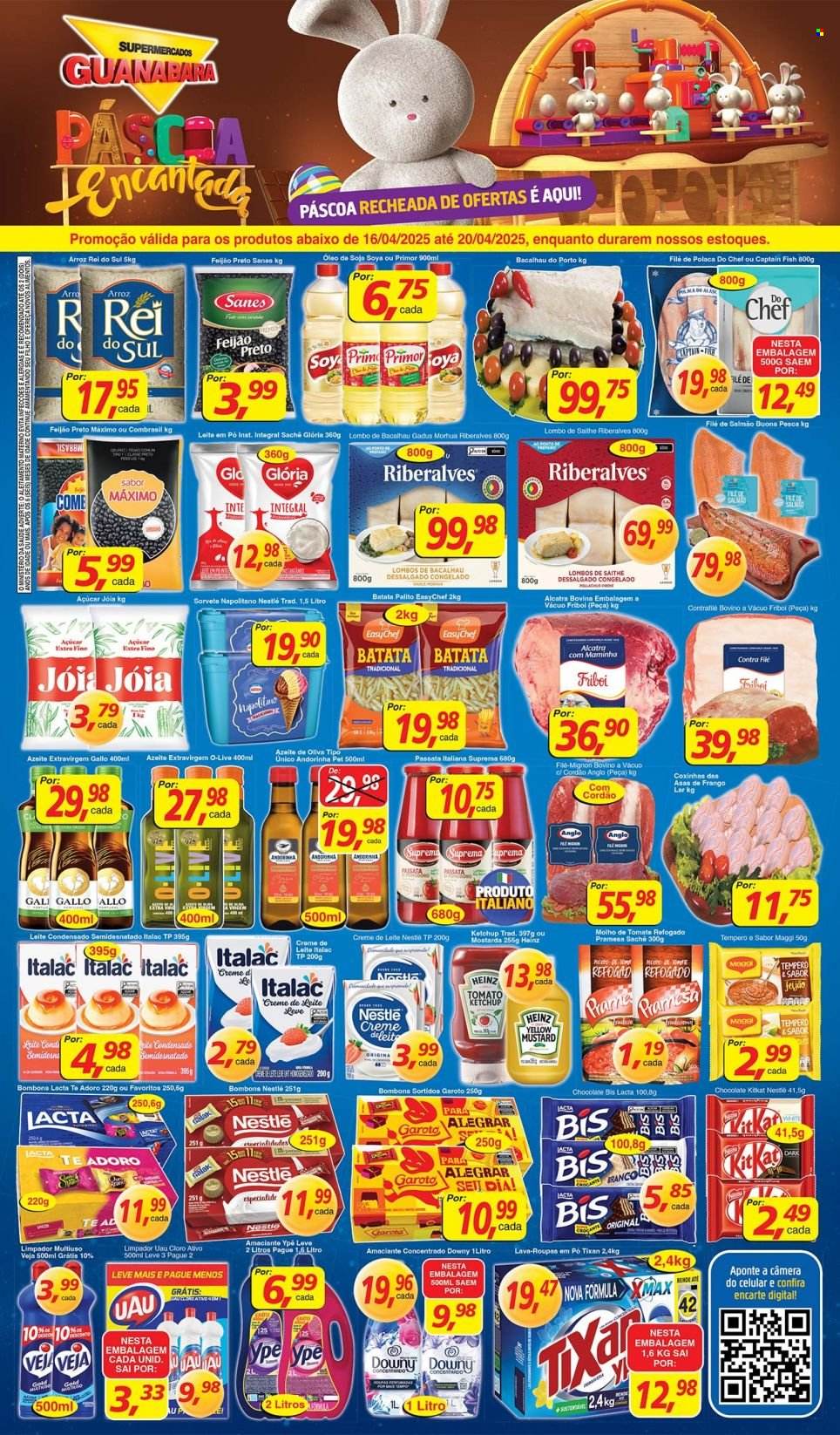 Folheto Supermercados Guanabara - 16/04/2025 - 20/04/2025. Página 1