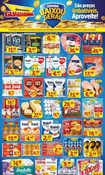 Folheto Supermercados Guanabara - 20/04/2025 - 24/04/2025.