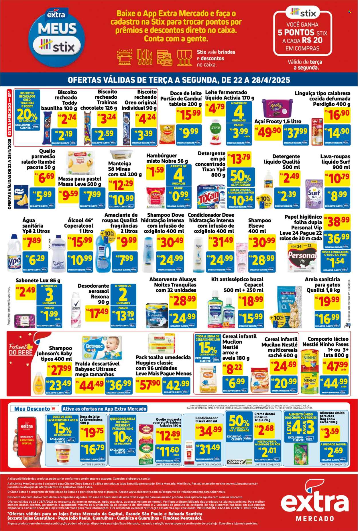 Folheto Mercado Extra - 22/04/2025 - 28/04/2025. Página 2