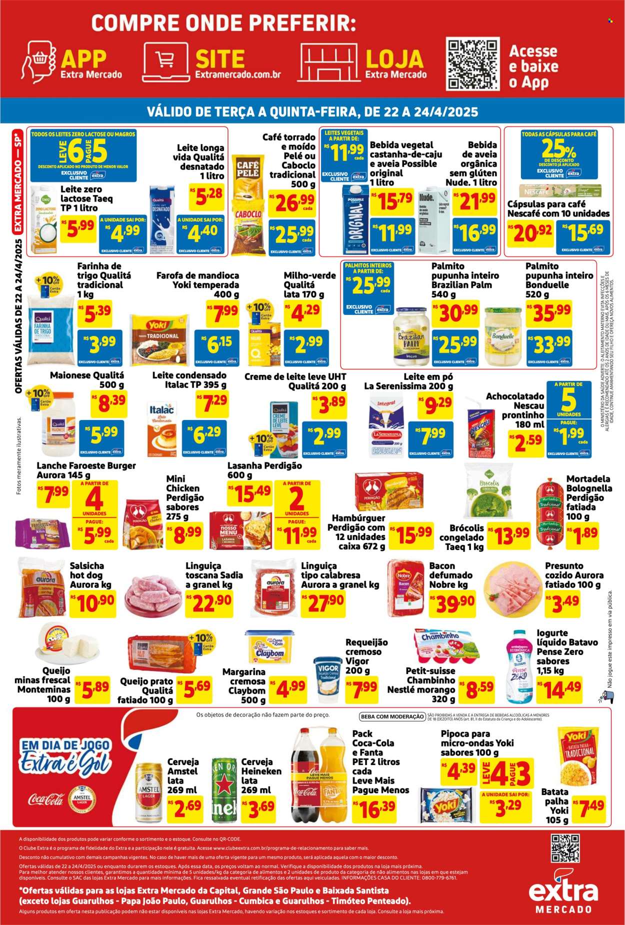 Folheto Mercado Extra - 22/04/2025 - 24/04/2025. Página 2