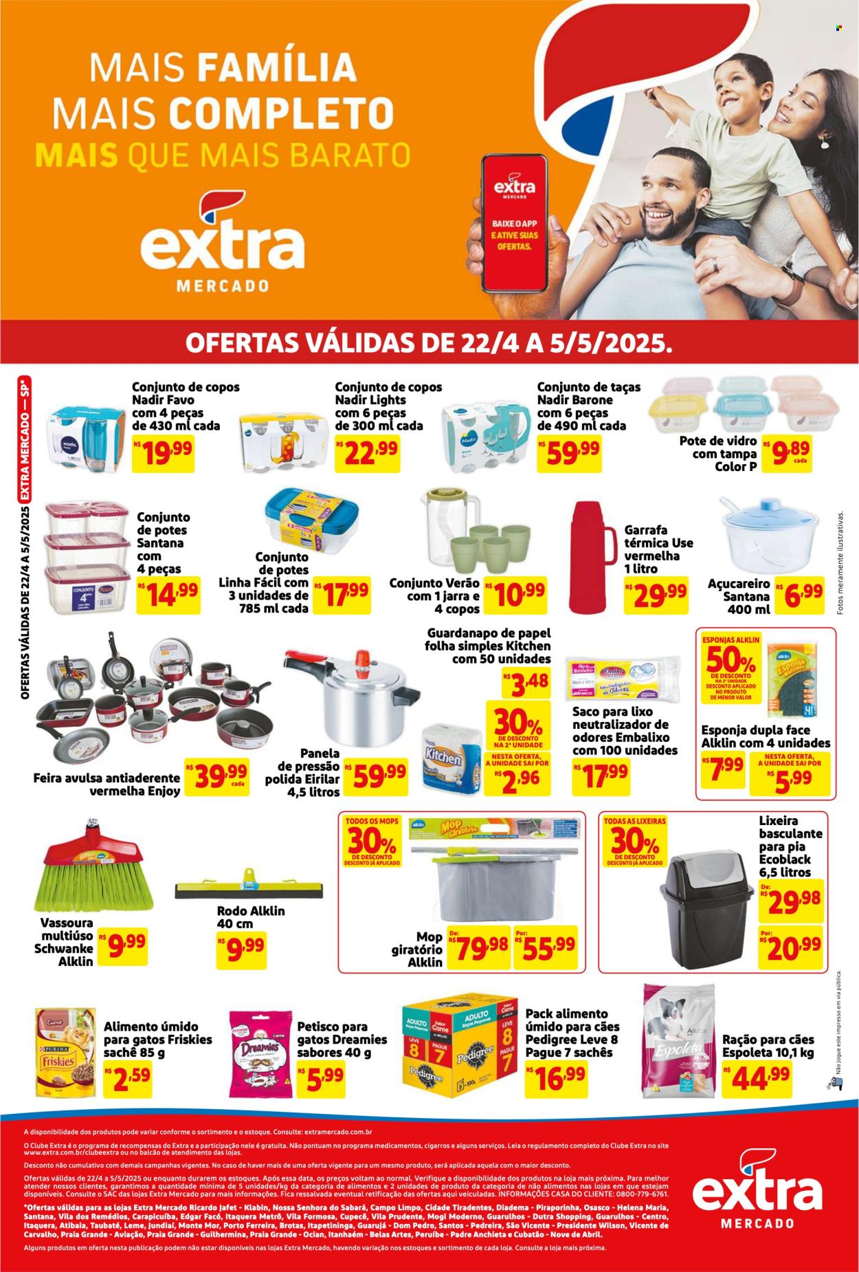 Folheto Mercado Extra - 22/04/2025 - 05/05/2025. Página 1
