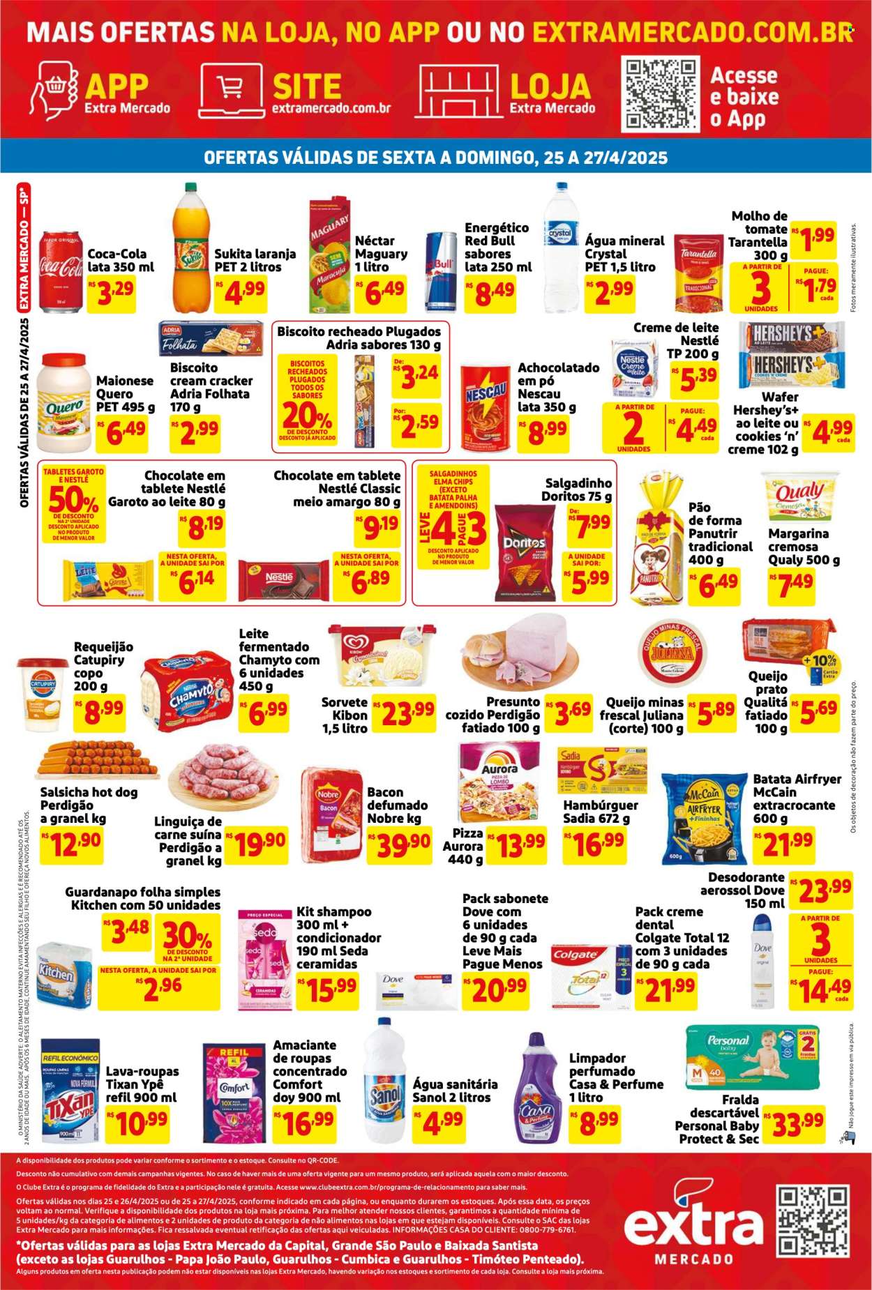 Folheto Mercado Extra - 25/04/2025 - 27/04/2025. Página 2