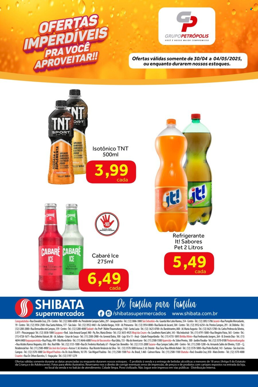 Folheto Shibata Supermercados - 30/04/2025 - 04/05/2025. Página 2