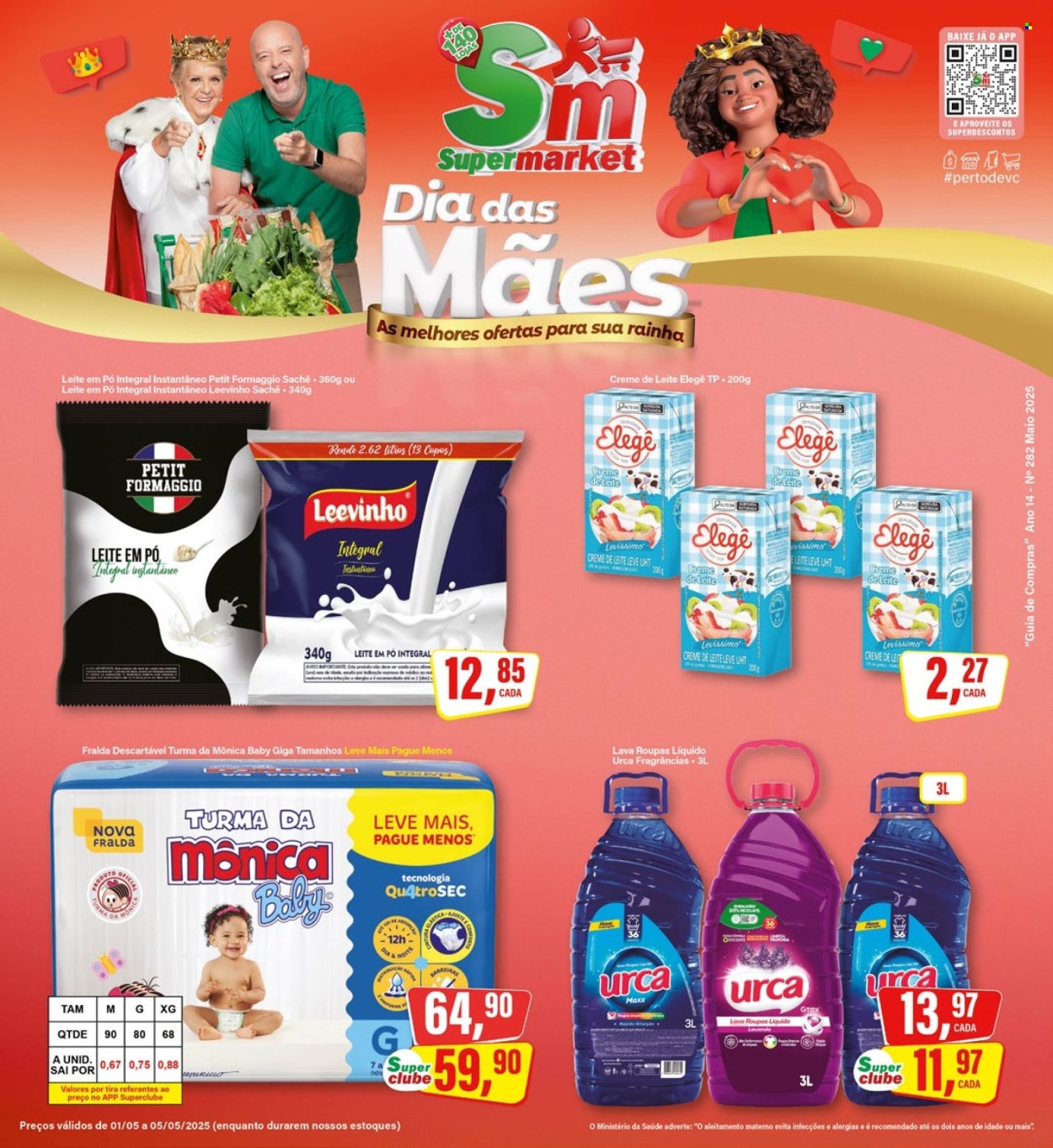 Folheto Rede Supermarket - 01/05/2025 - 05/05/2025. Página 1