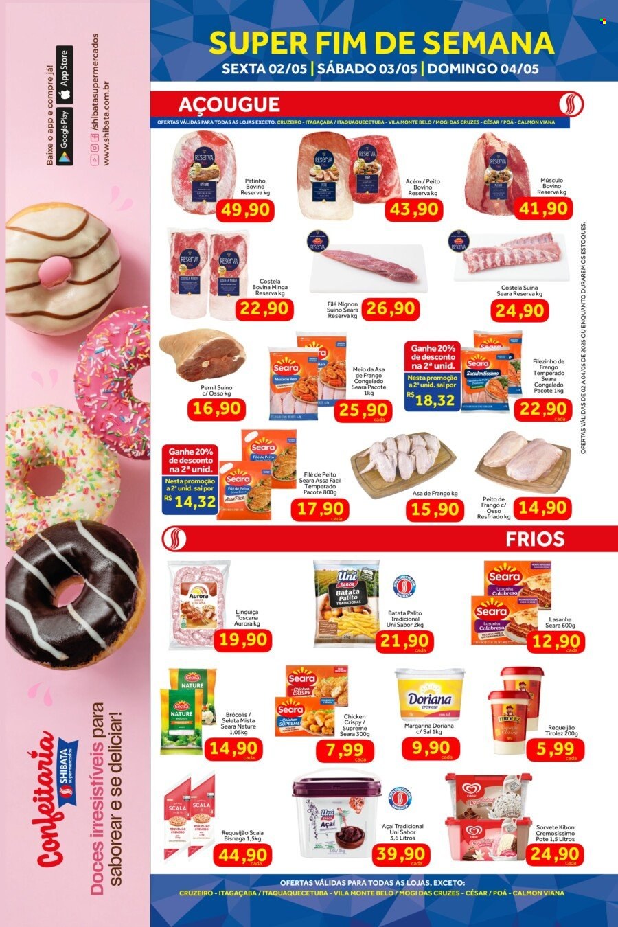 Folheto Shibata Supermercados - 02/05/2025 - 04/05/2025. Página 1
