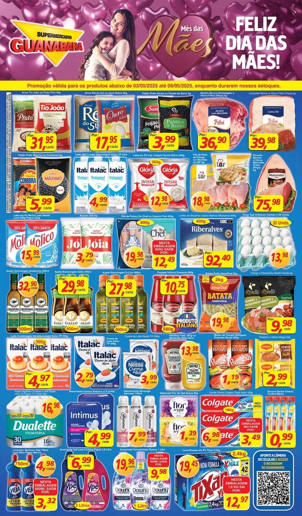 Folheto Supermercados Guanabara - 03/05/2025 - 06/05/2025. Página 1